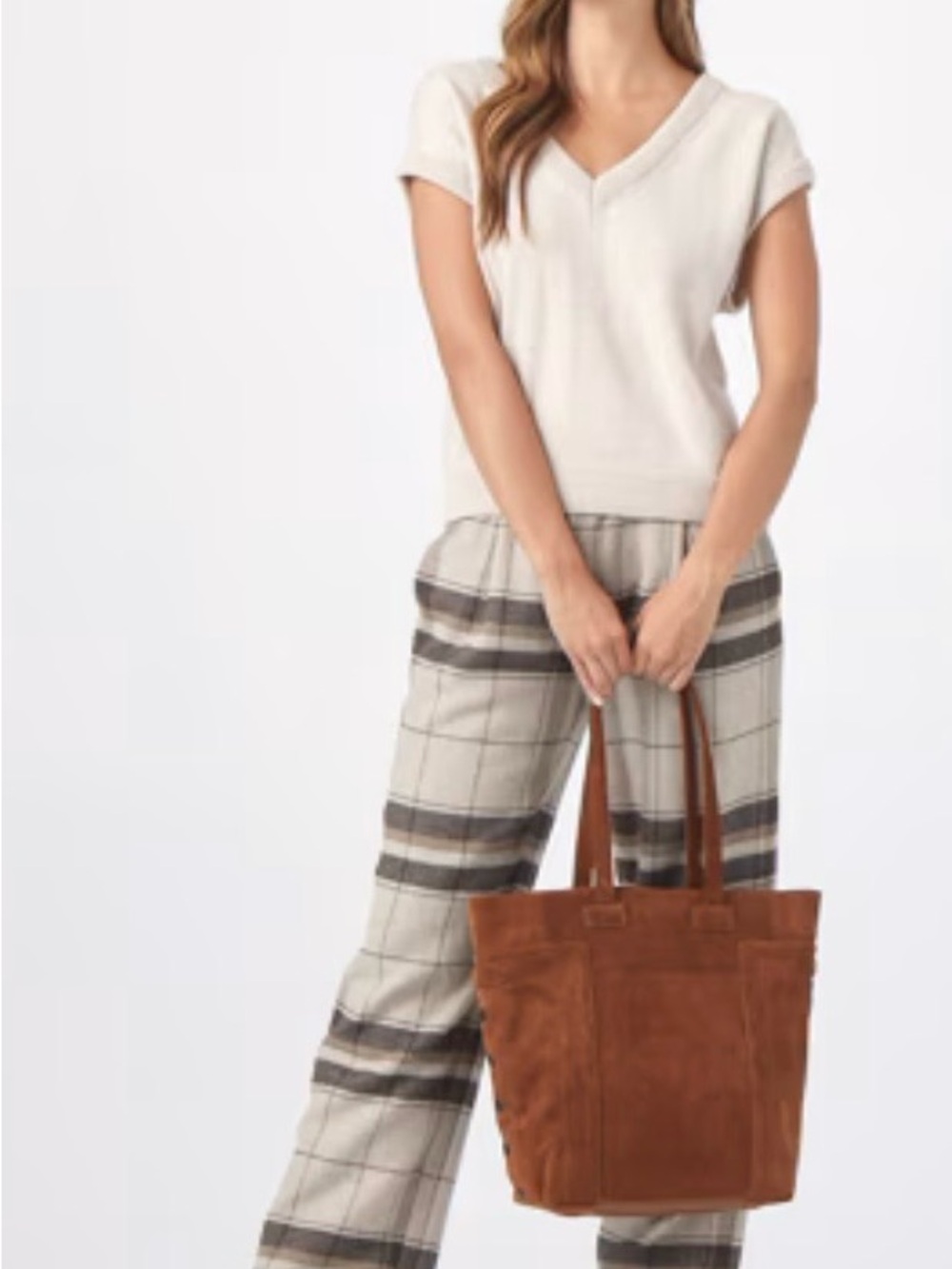 Hammitt Otis Tote Mahogany Suede/Bronze - Picture 3 of 11